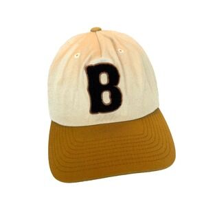 Brixton Men's Snapback Big B Varsity Logo Cap; Adult; Unisex; Tan; One Size Adj.